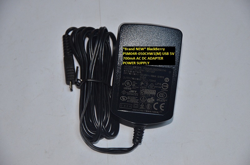 *Brand NEW* BlackBerry PSM04R-050CHW1(M) USB 5V 700mA AC DC ADAPTER POWER SUPPLY